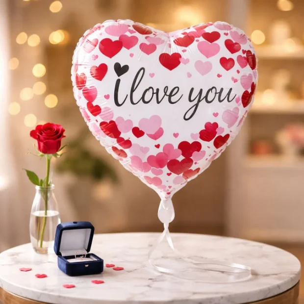 בלון "I Love You" רומנטי